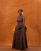 Nyla Dress- Brown (Ships September)