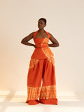 Reni Adire set- Orange (Immediate delivery)